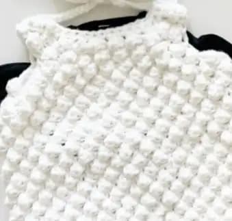 Crochet Sheep Costume Pattern, Baby Lamb Halloween Costume PDF, Toddler Bobble Hat & Booties, Chunky Yarn Beginner Crochet Pattern thumbnail 3