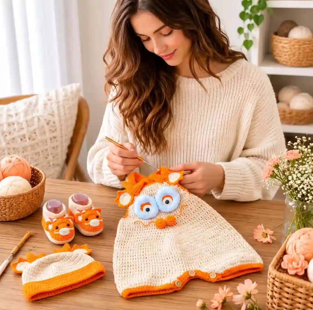 Baby Dragon Costume Crochet Pattern PDF | Beanie, Romper & Booties Set | Beginner Friendly Outfit 0-24 Months | Halloween Photo Pr thumbnail 2